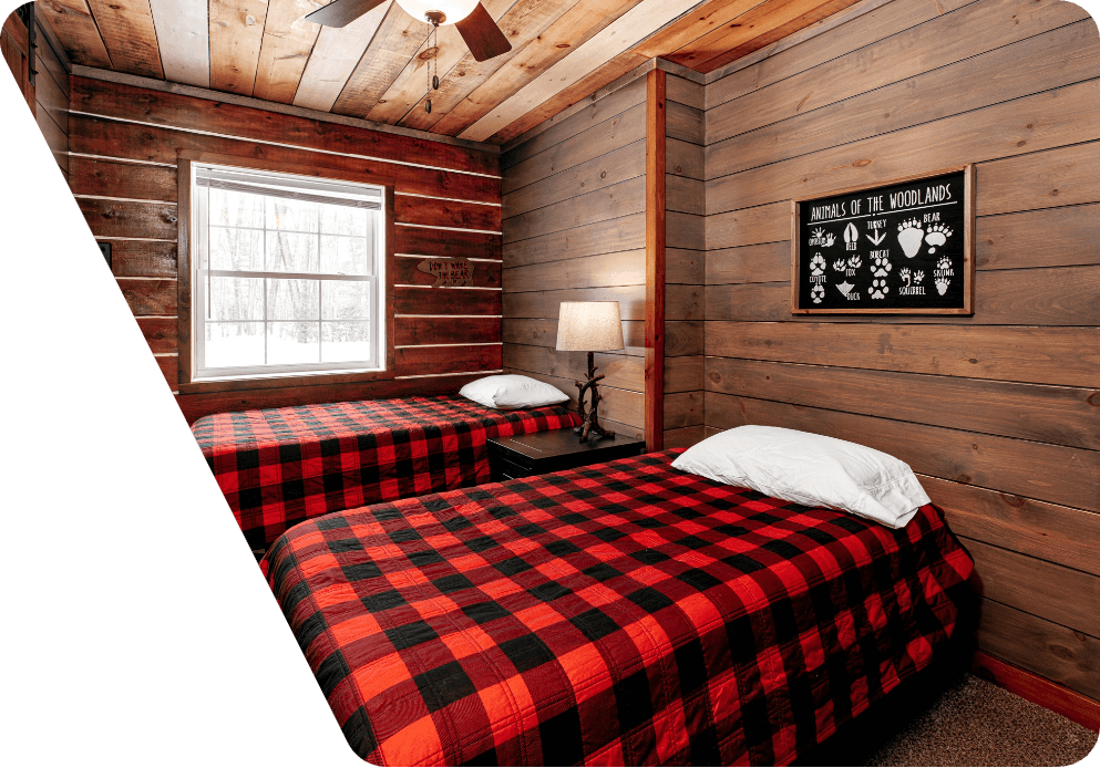 Barnwood Cabin Bedroom